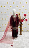 Oc 237 Viscose Velvet Top With Bottom Dupatta Wholesalers In Delhi